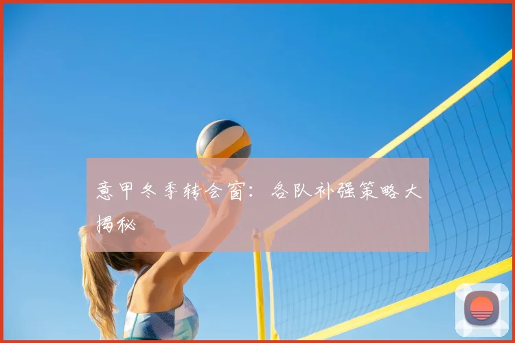 意甲冬季转会窗:各队补强策略大揭秘